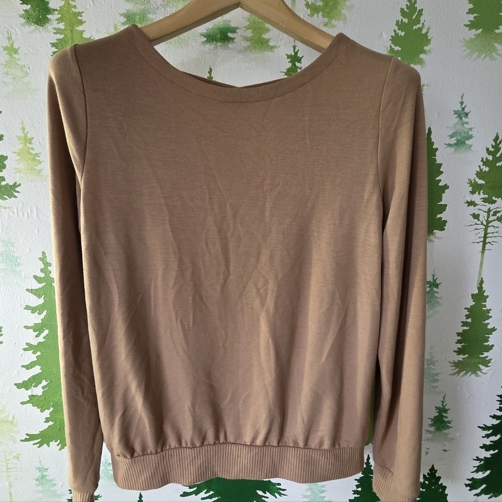 Women's Forever 21 Tan Long Sleeve Top